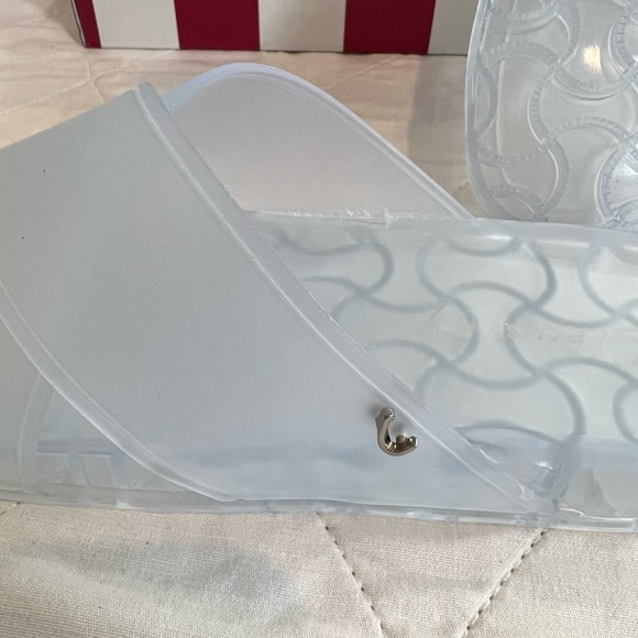 Circus 🎪 by Sam Edelman White Jelly Slip On Sandals Size 8 NWT - Picture 15 of 16